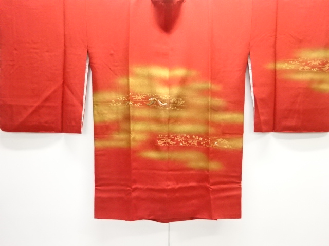 JAPANESE MICHIYUKI COAT / UNUSED / EMBROIDERY / FLORAL PLANTS